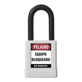 74/40 KD BLANCO CANDADO BLOQUEO ABUS DIELECTRICO D6.5mm 1 KEY