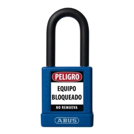 74/40 KD AZUL CANDADO BLOQUEO ABUS DIELECTRICO D6.5mm 1 KEY