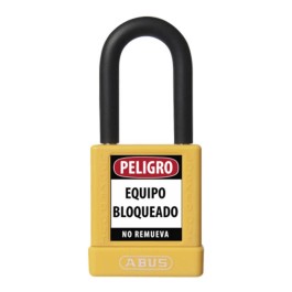 74/40 KD AMARILLO CANDADO BLOQUEO ABUS DIELECTRICO D6.5mm 1 KEY