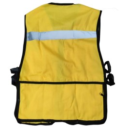CHALECO BRIGADISTA AMARILLO CLARO REFLEJANTE CON BOLSA TU
