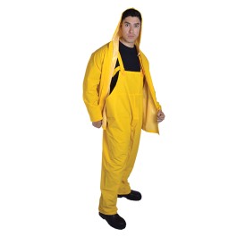 JUEGO IMPERMEABLE DOS PIEZAS DE POLIESTER Y PVC