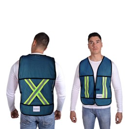 CHALECO AZUL CON REFLEJANTE