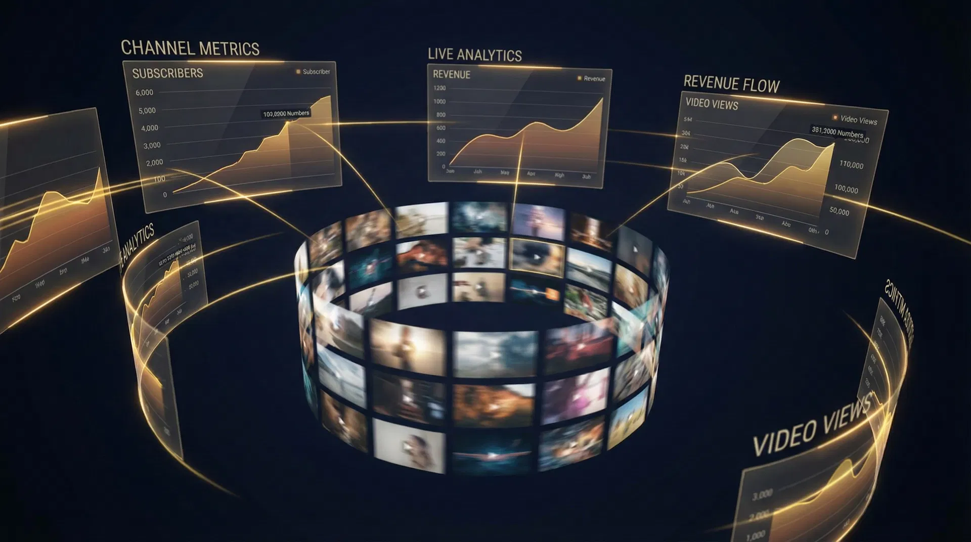 YouTube CMS and CID analytics dashboard