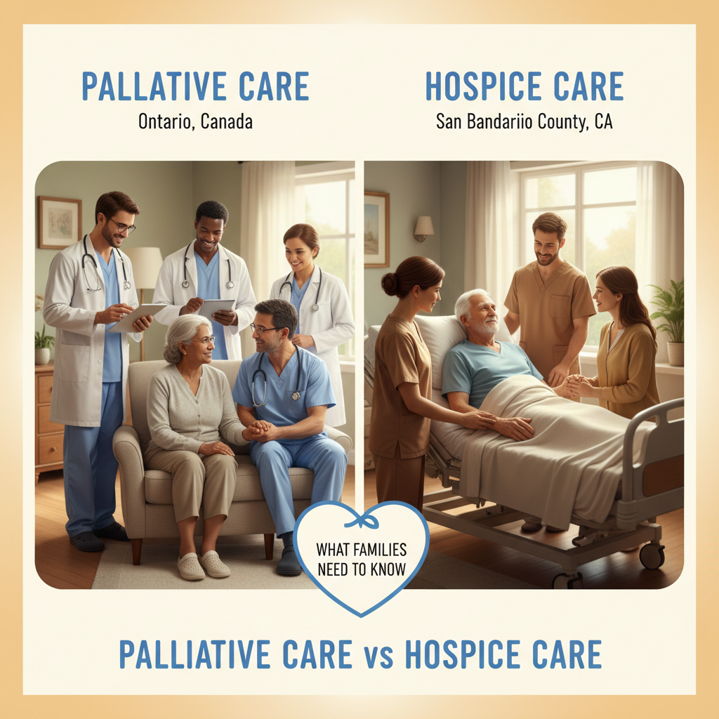 Palliative Care vs Hospice Care: What Ontario, San Bernardino County Families Need to Know