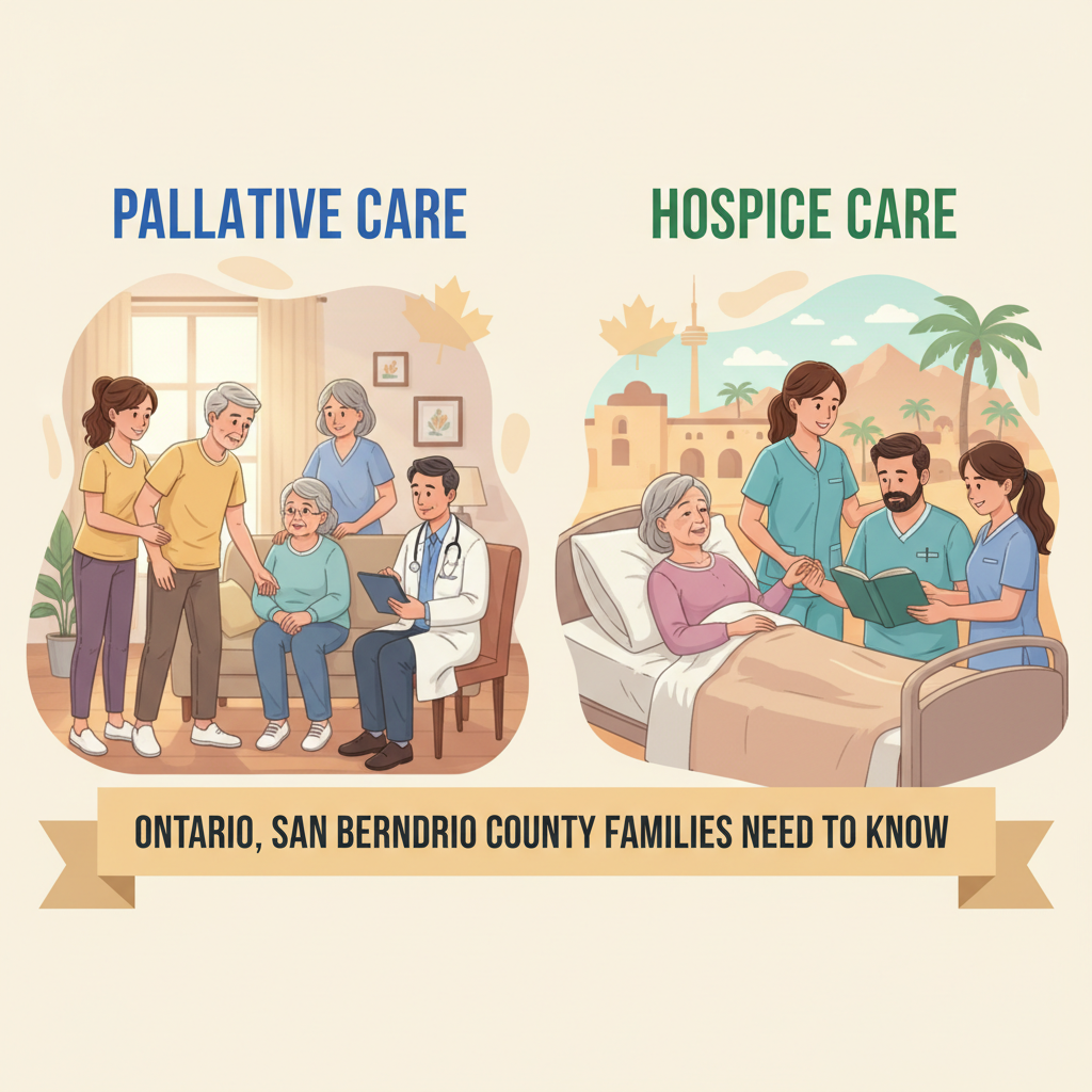 Palliative Care vs Hospice Care: What Ontario, San Bernardino County Families Need to Know