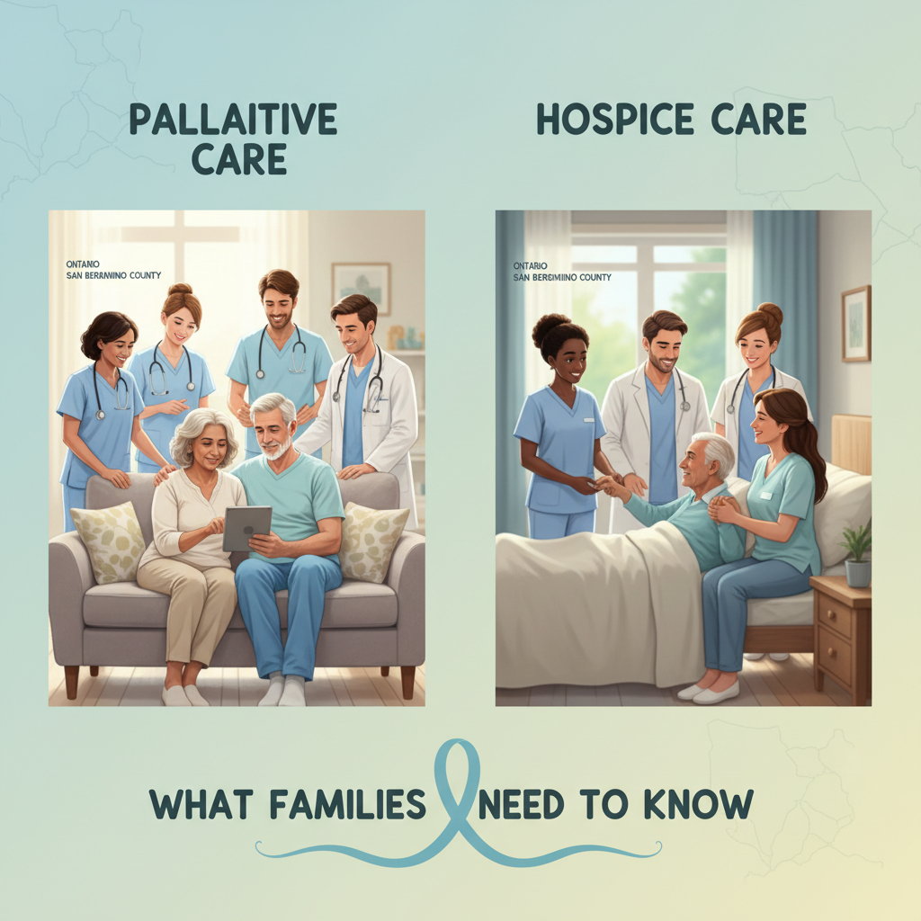 Palliative Care vs Hospice Care: What Ontario, San Bernardino County Families Need to Know