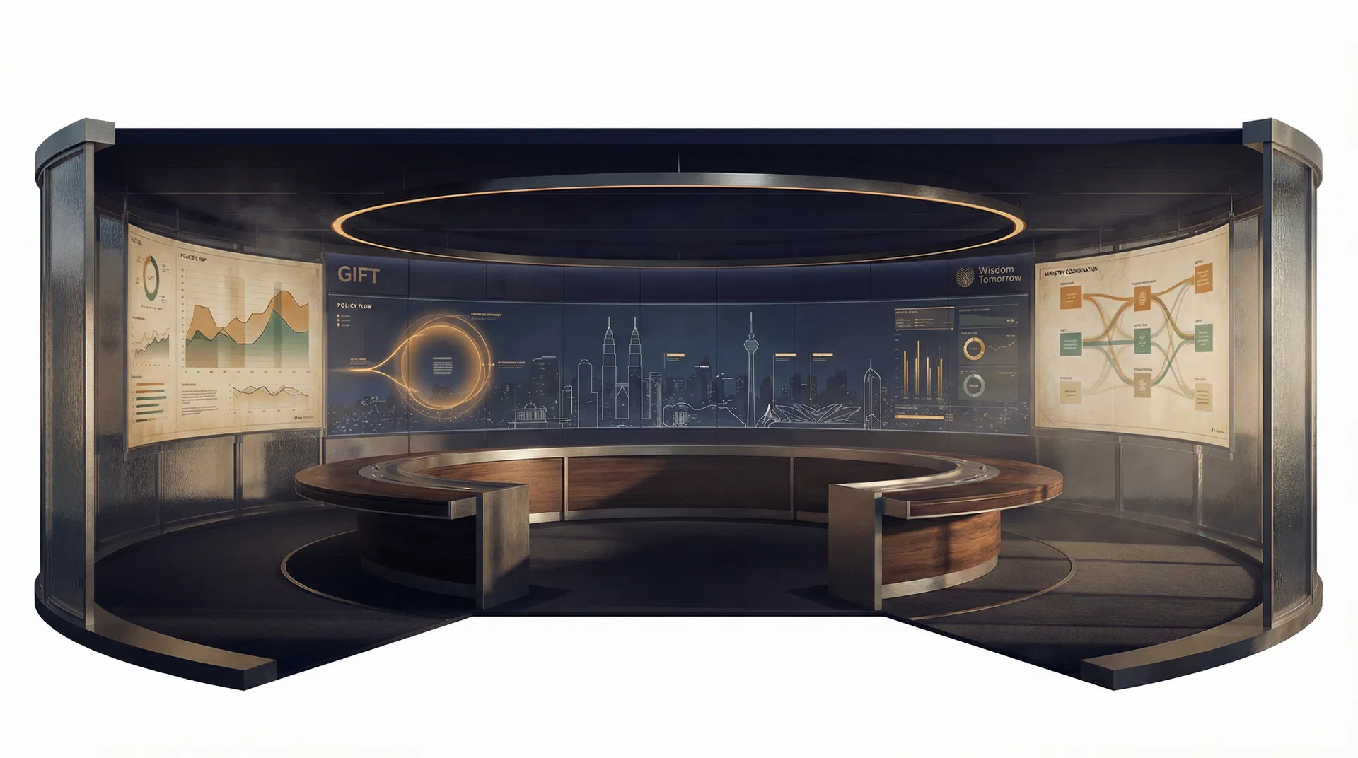 Strategic simulator command chamber