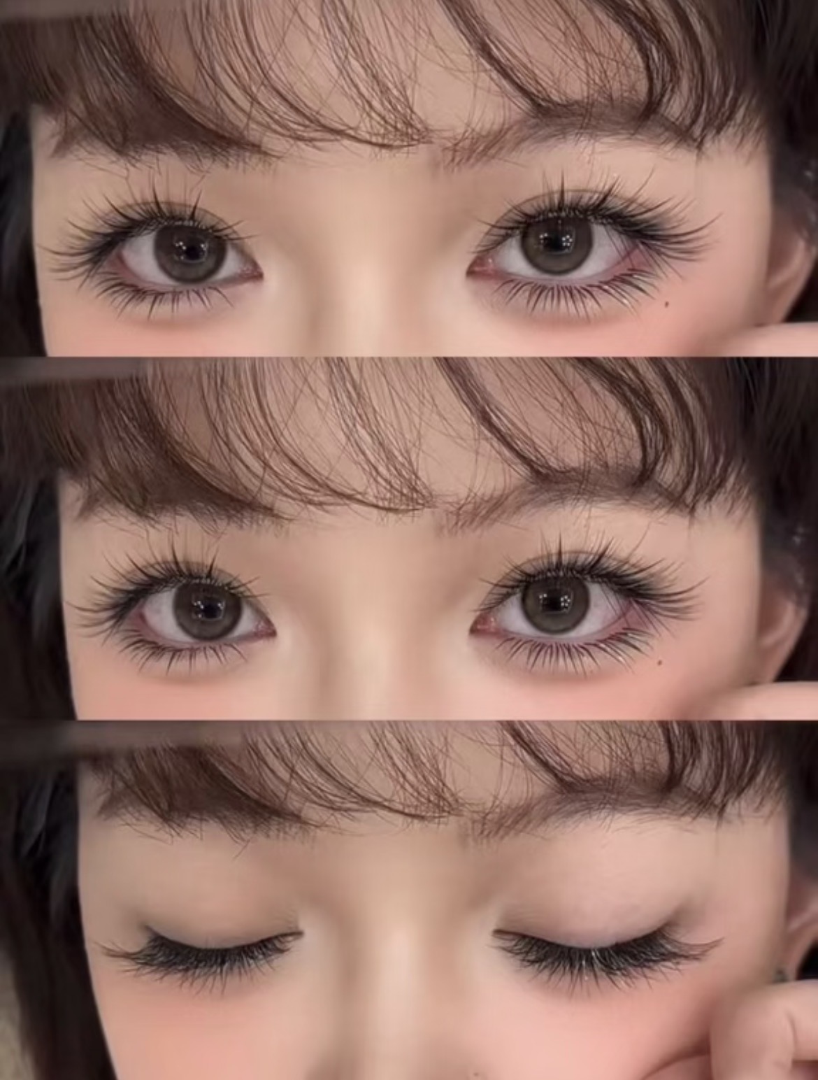 Beautiful fluffy eyelash extensions