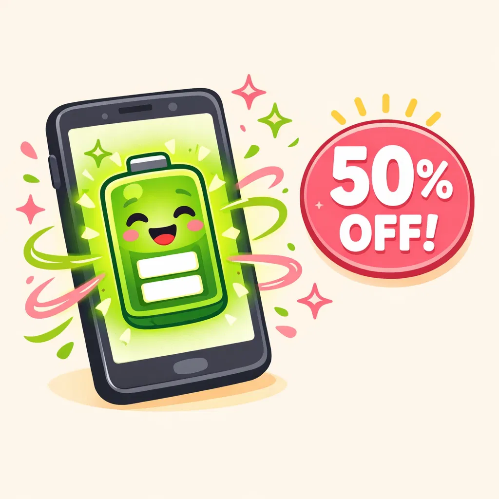 バッテリー交換 50% OFF