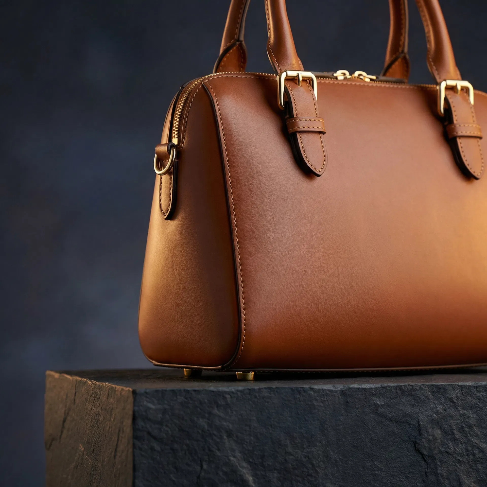 Bolso Satchel de Piel