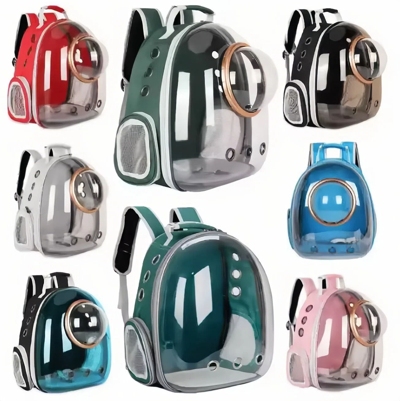 Transparent and breathable cat bubble backpack