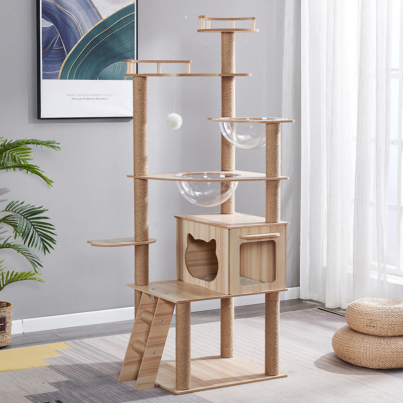 Eco-friendly cat scratching post tree