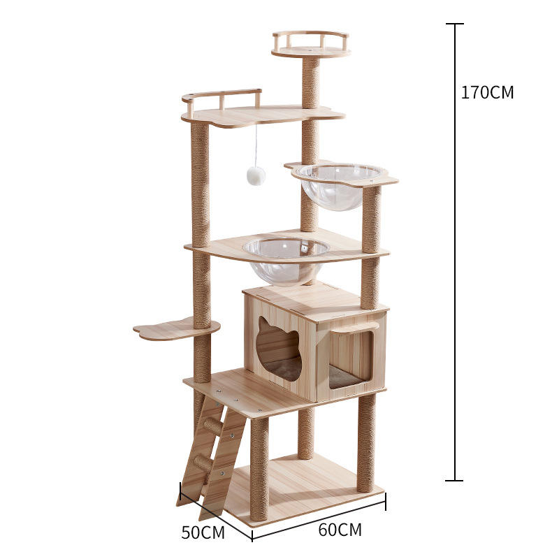 Eco-friendly cat scratching post tree 2