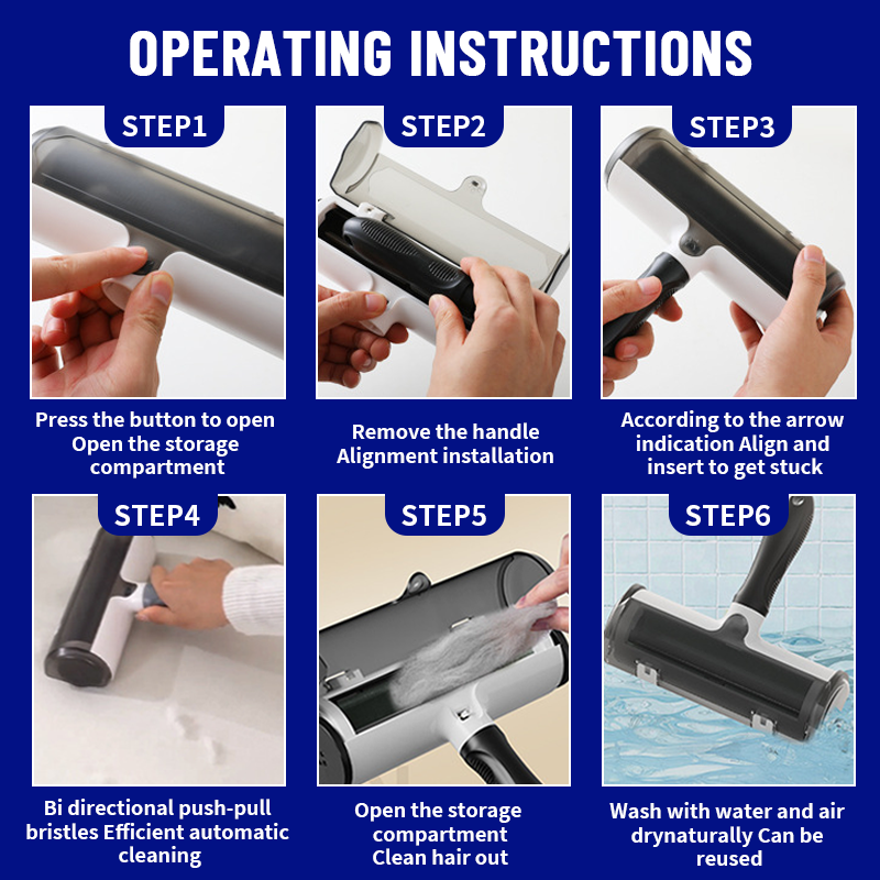 Pet hair removal roller 2