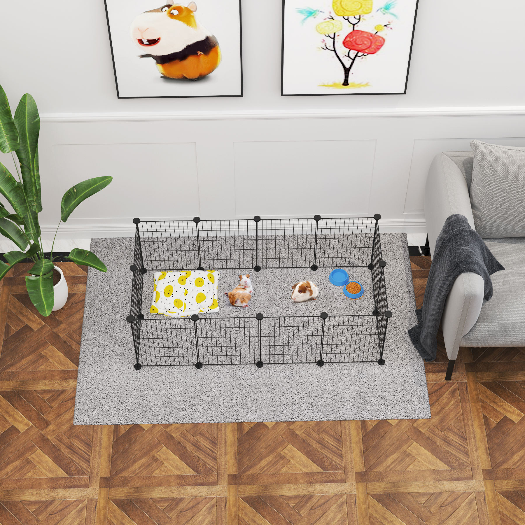 DIY foldable pet playpen 3