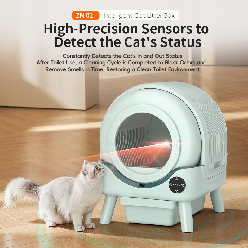 Smart automatic self-cleaning cat litter box