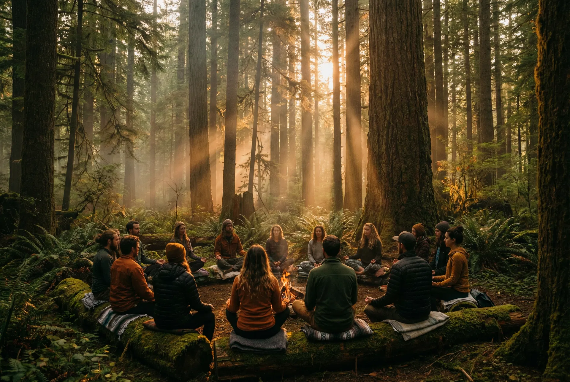 Meditación en el bosque