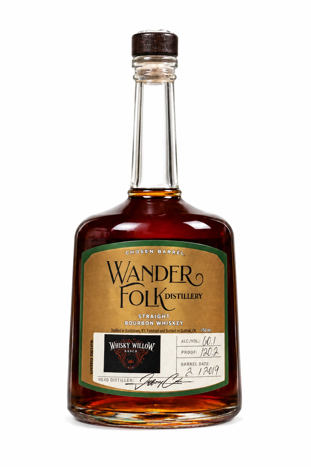 Wanderfolk Straight Bourbon Whiskey - Whiskey Willow Ranch Barrel Pick