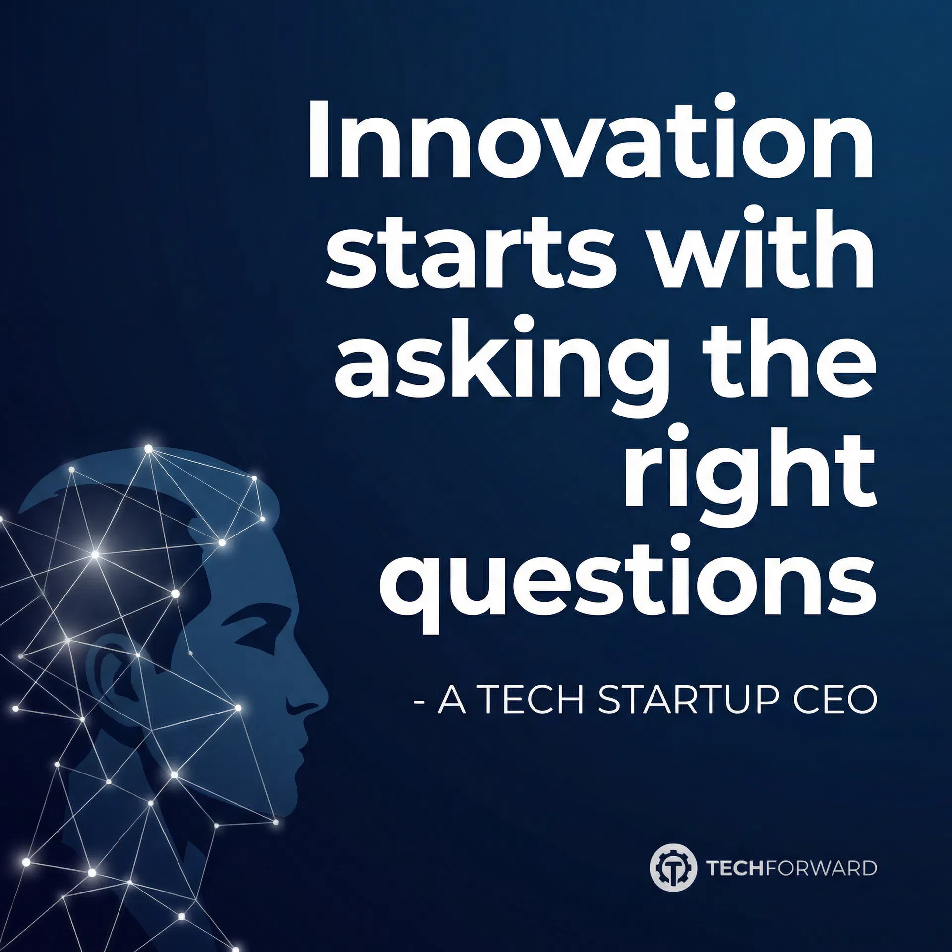 LinkedIn post - Tech startup