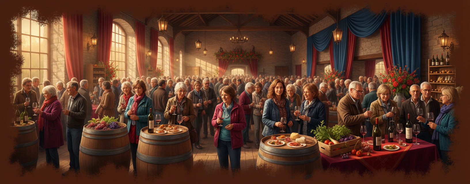 Croisée des vins à Ternay, salon vin, medievale Ternay