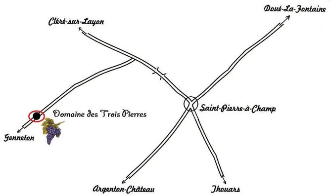 Logo DOMAINE des TROIS PIERRES