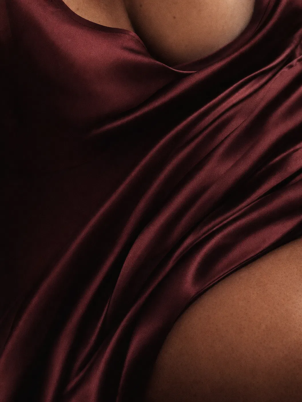 the fabric.