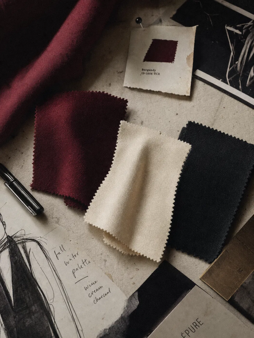 the palette.