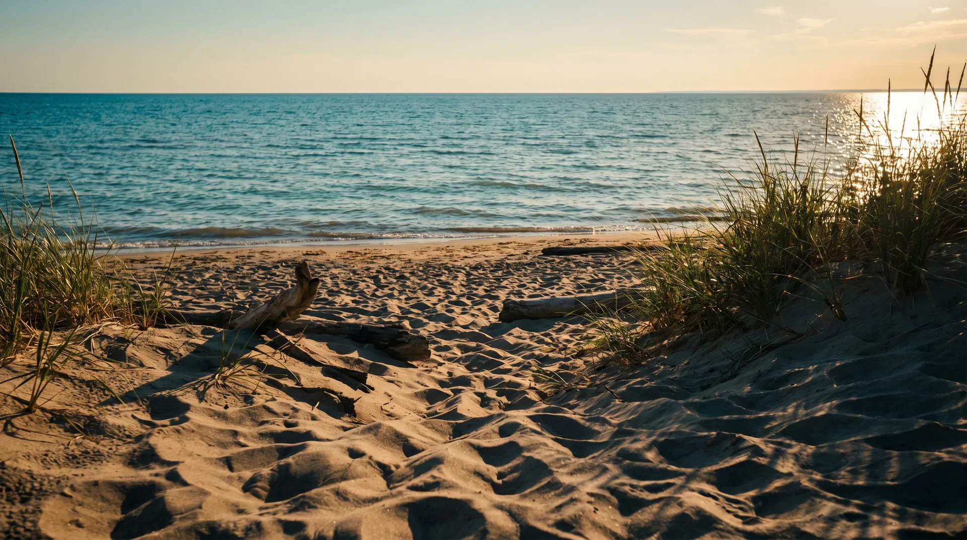 Long Point beach on Lake Erie
