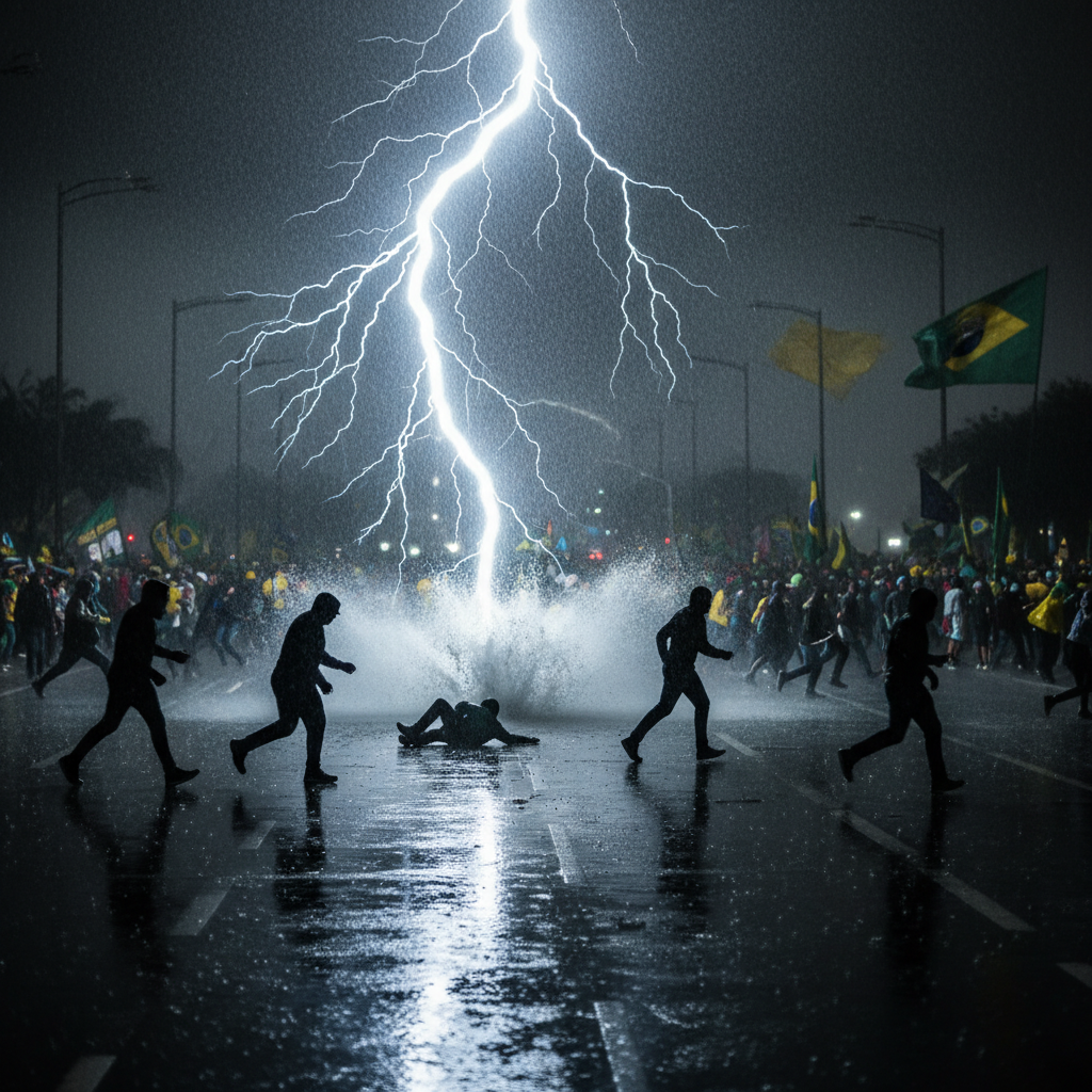 У Бразиліа блискавка вдарила біля мітингу на підтримку Болсонару: постраждали 72 особи