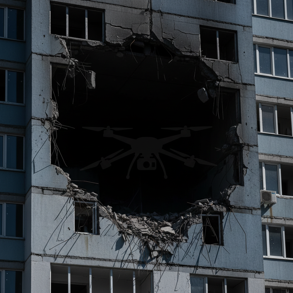 У Кривому Розі дрон влучив у багатоповерхівку: Вілкул повідомив про відсутність постраждалих