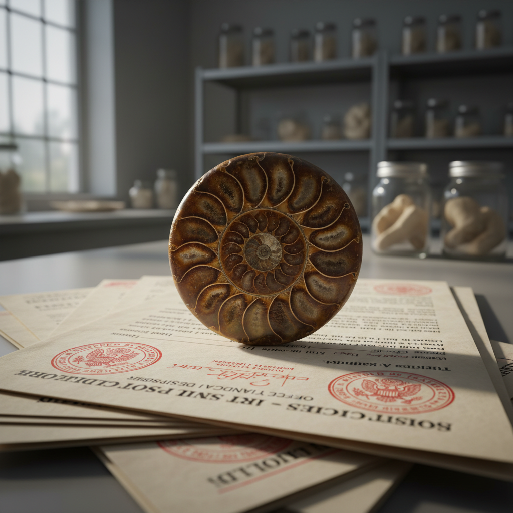 Збережені для науки: митники передали Національному музею колекцію скам’янілостей та рідкісних біологічних зразків