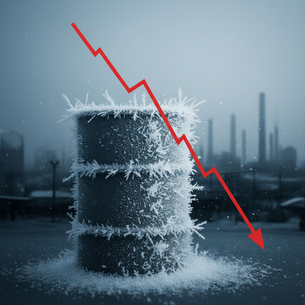 Світові ціни на нафту впали: ринок ігнорує сніговий шторм у США на тлі відновлення поставок з Казахстану