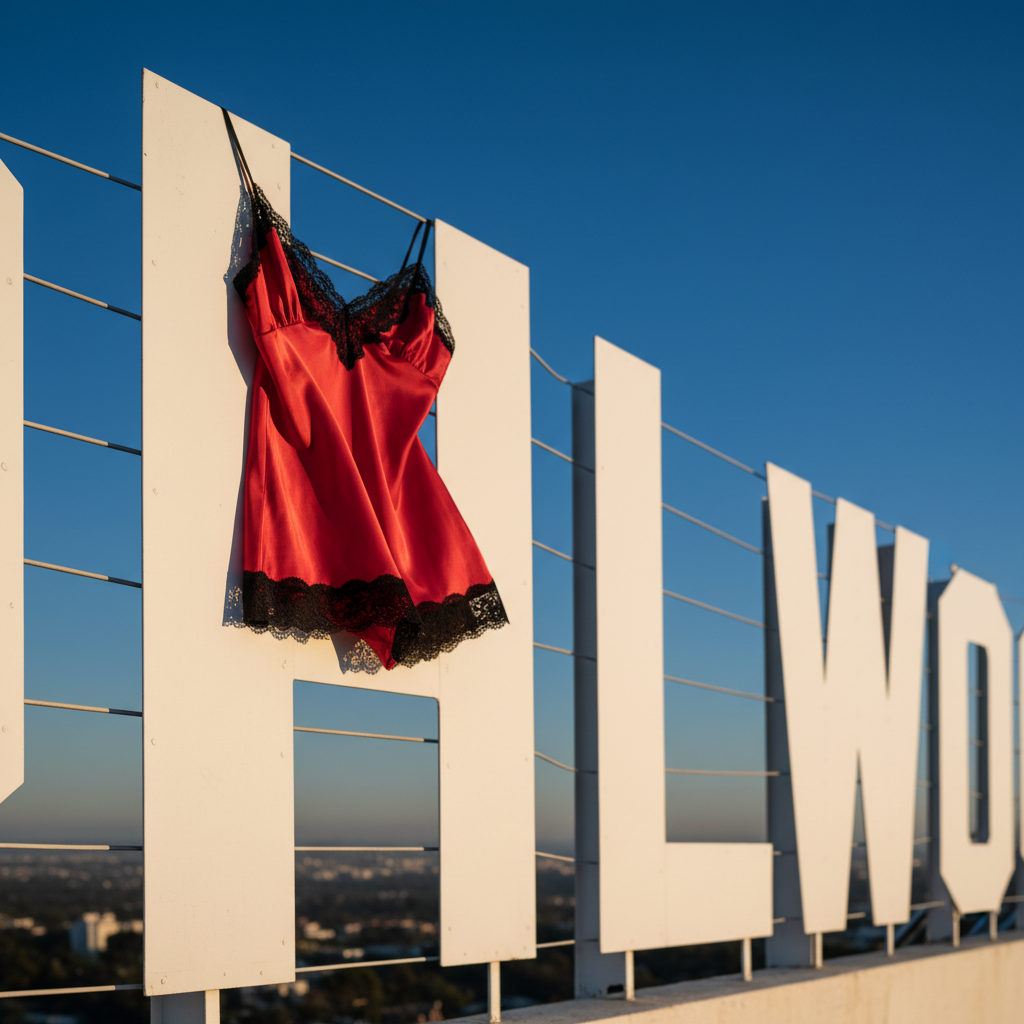 Самопіар чи порушення? Сідні Суїні викликала обурення, розмістивши рекламу білизни на знаку Голлівуду без дозволу