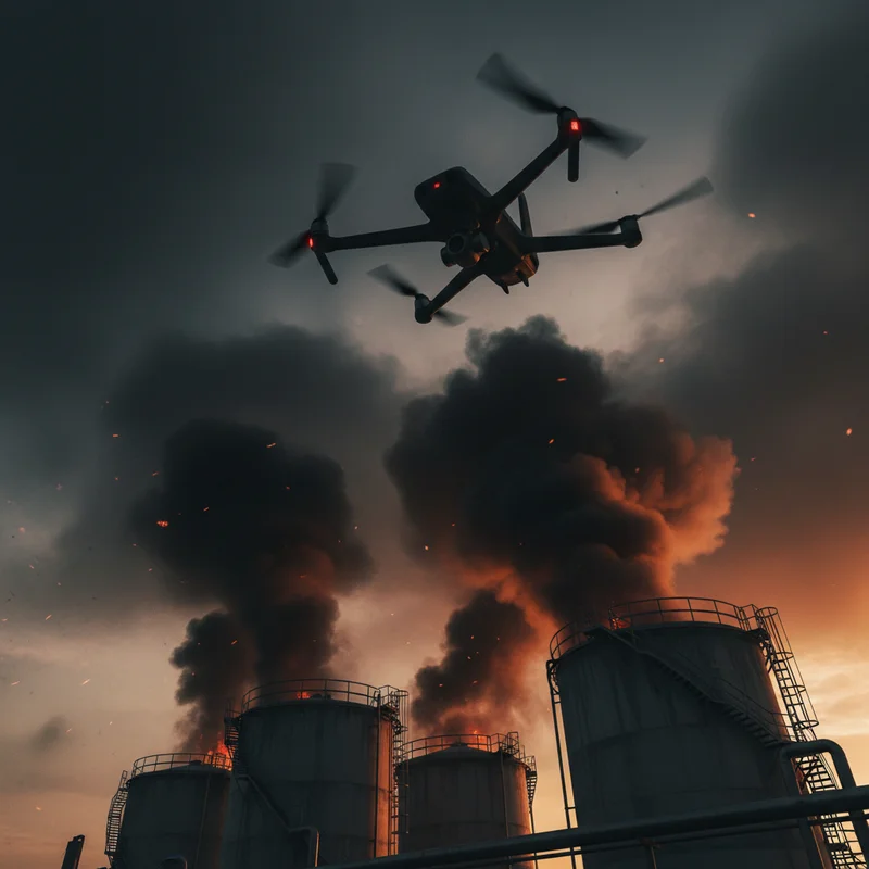 Потужна атака дронів: нафтобаза у Воронезькій області РФ зазнала удару