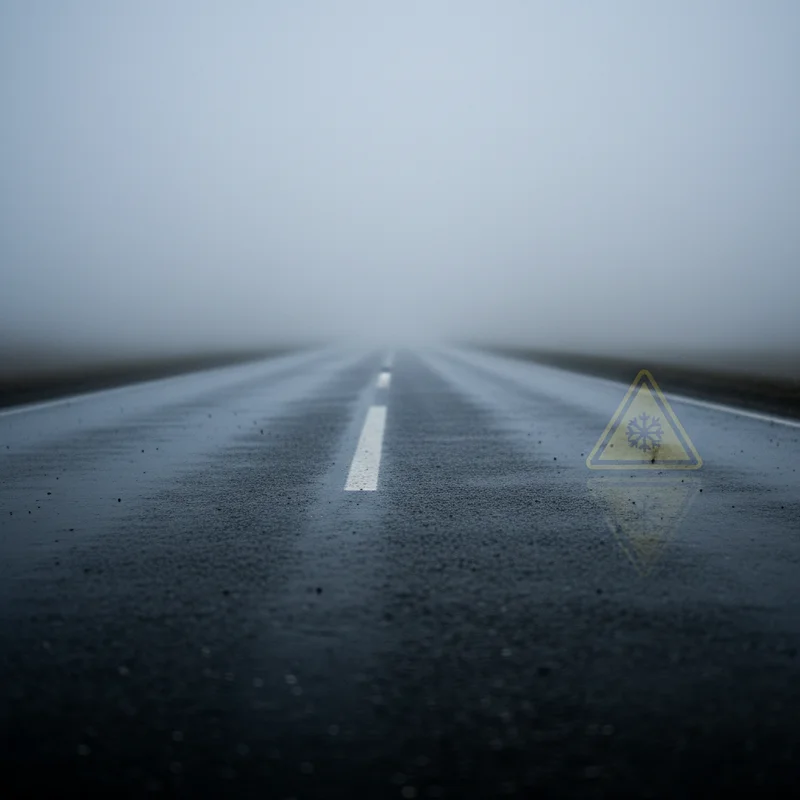 Укргідрометцентр оголосив І рівень небезпеки: українців попередили про ожеледицю та туман на дорогах