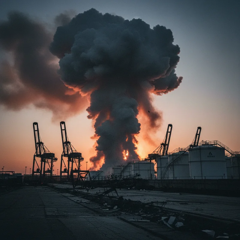 У Феодосії під ударом опинилися порт та нафтобаза: місцеві жителі повідомляють про вибухи та дим