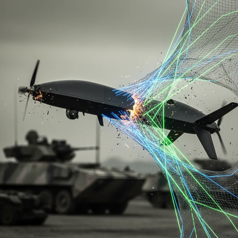 На Слов'янському напрямку «Ланцет» окупантів потрапив у пастку: дрон-камікадзе знешкодила антидронова сітка