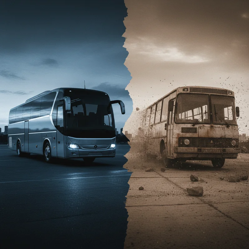 Ринок автобусів України 2025: чому "просідає" внутрішній обіг та які моделі лідирують в імпорті та продажах нової техніки