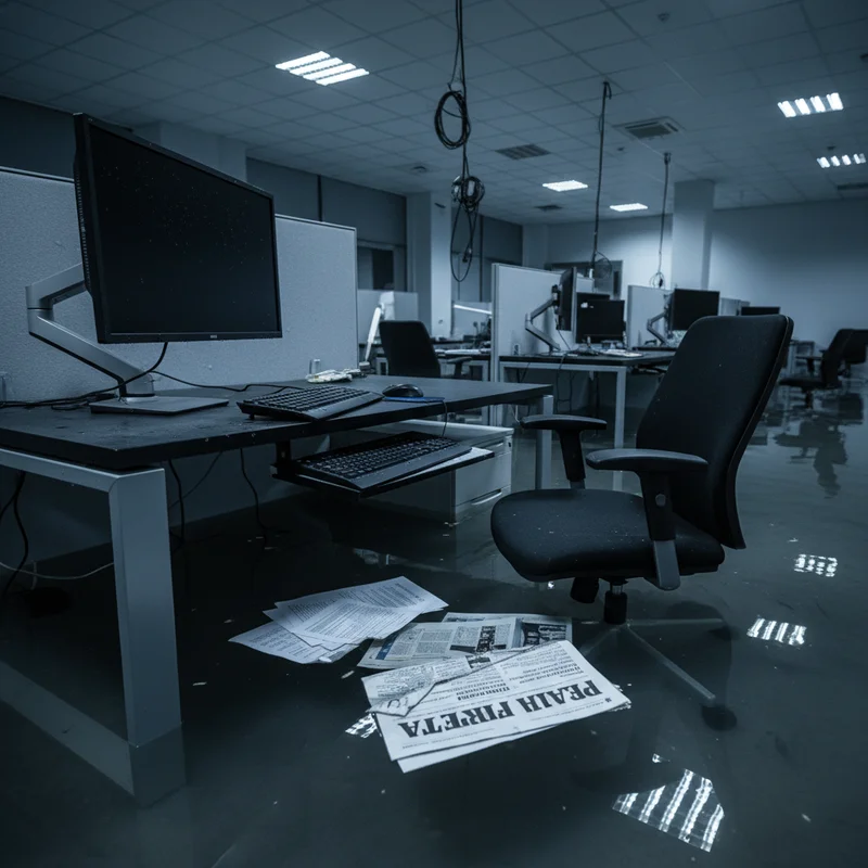 У Києві затопило редакцію релокованої з Луганська «Реальної газети»: причина — прорив труб у замерзлому будинку