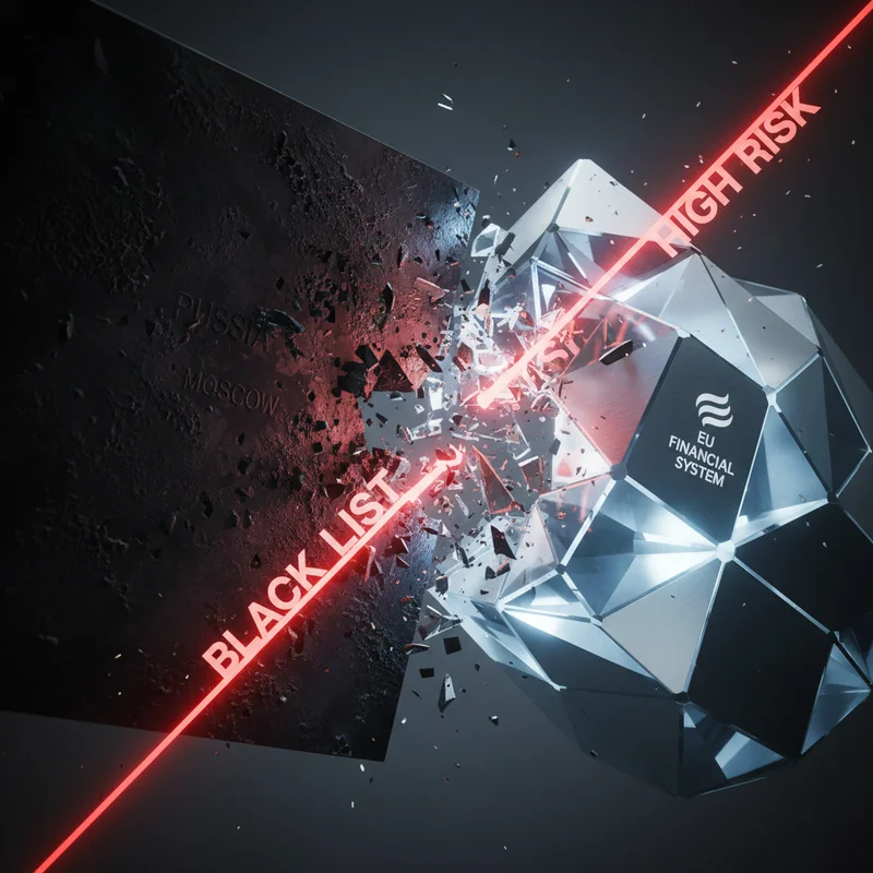 Фінансовий тиск посилюється: Євросоюз офіційно вніс Росію до «чорного списку» країн з високим ризиком відмивання грошей