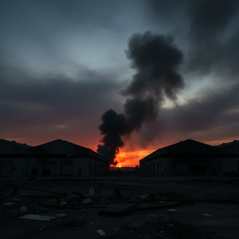 Масштабна пожежа під Харковом: РФ завдала ракетного удару по цивільних складах