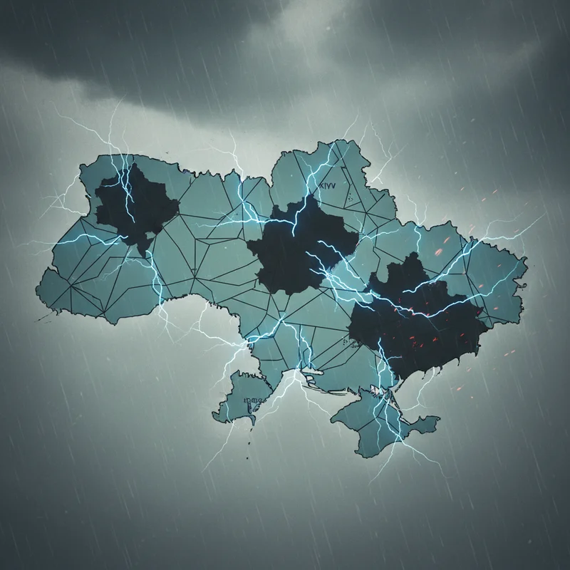 П'ять областей України знеструмлені через негоду, Донеччина та Запоріжжя потерпають від обстрілів