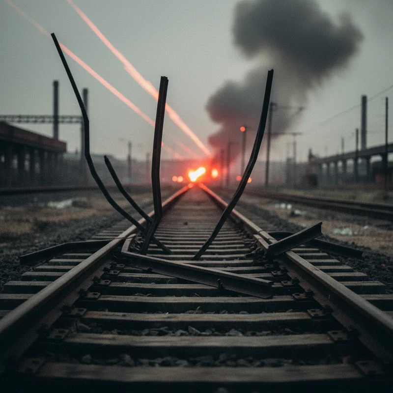 Рух потягів між Запоріжжям та Дніпром обмежено через добу ворожих атак на залізницю