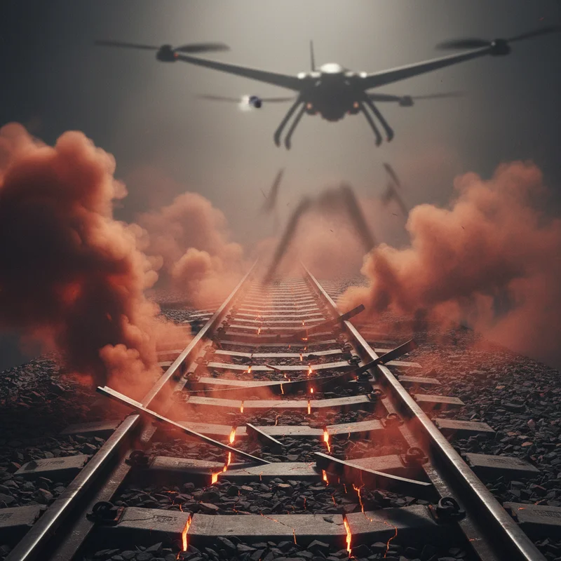 Окупанти понад добу атакують залізничну інфраструктуру Дніпропетровщини: 7 ударів БПЛА