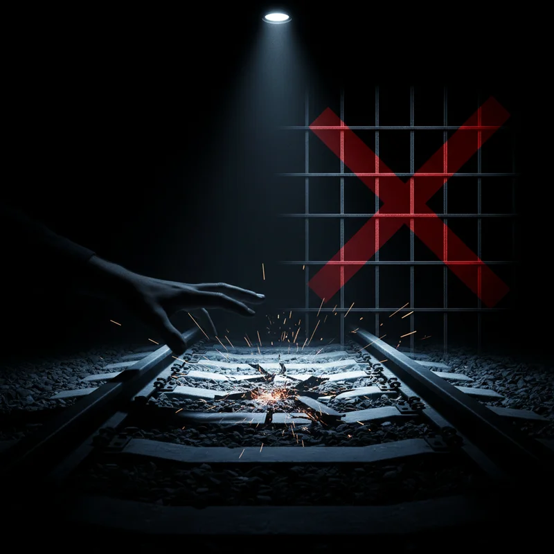 Диверсант, який намагався зупинити рух потягів, засуджений до 15 років ув'язнення