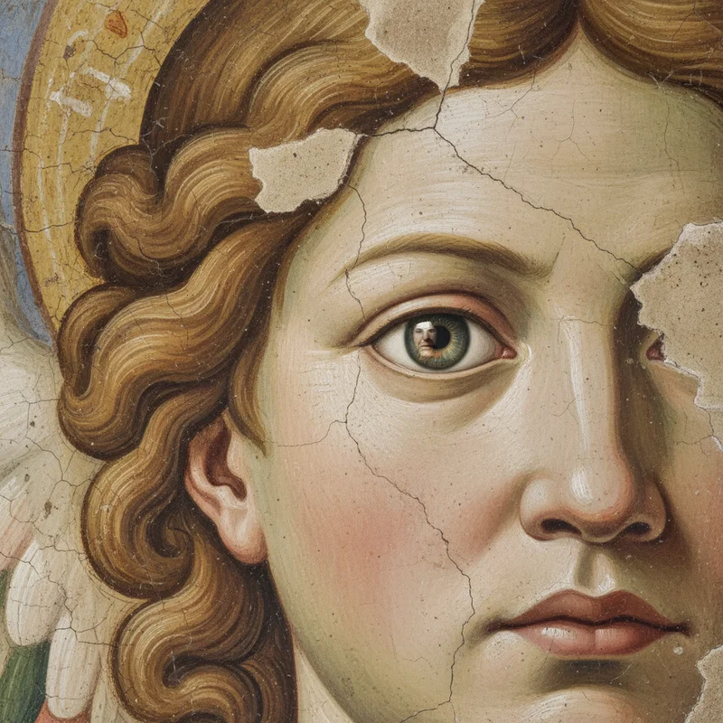 Фреска янгола з обличчям Мелоні: Римська єпархія розслідує скандальну реставрацію