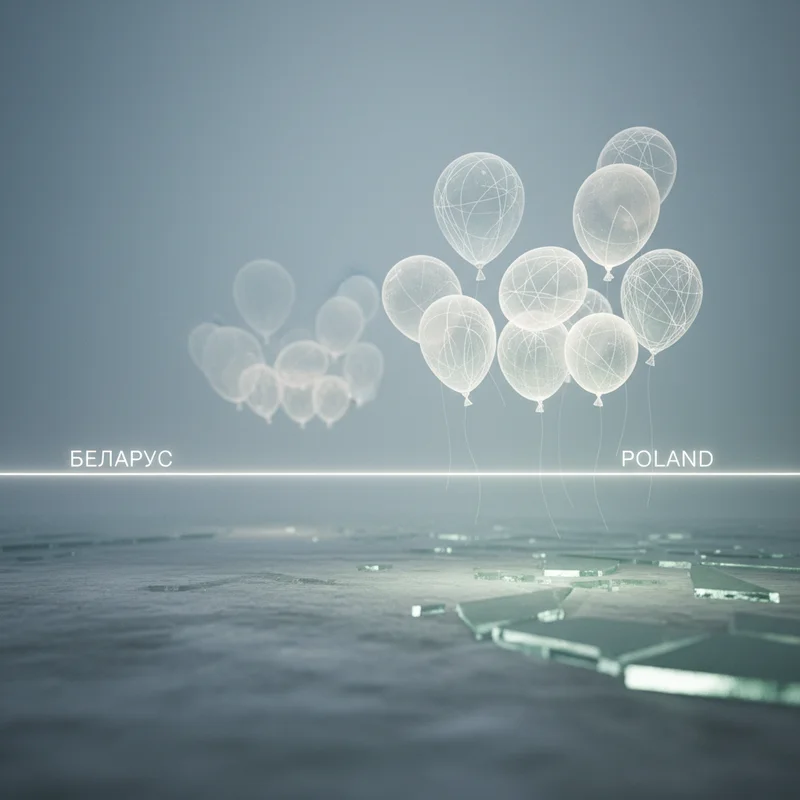 Незвичайний інцидент: Повітряні кулі з Білорусі перетнули кордон Польщі