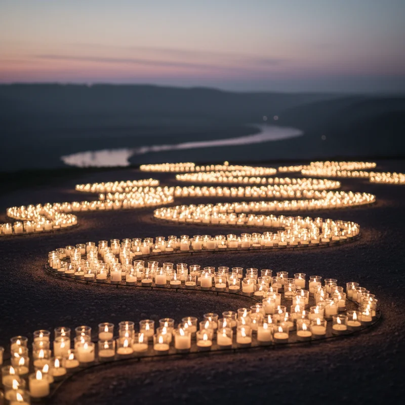 Унікальний національний рекорд: 2119 Стрітенських свічок засяяли на Прикарпатті