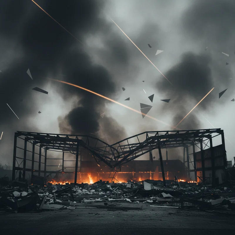 Масштабна пожежа охопила склади "Рошен" на Київщині після нічної атаки РФ