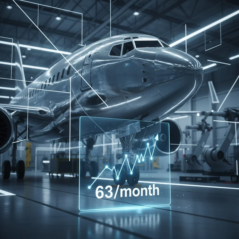 Boeing нарощує виробництво літаків 737 до рекордних 63 одиниць на місяць